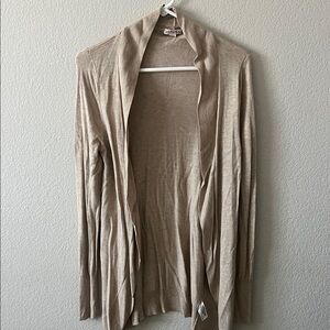 Merona Beige Open Front Cardigan